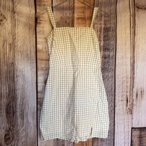 Abercrombie & Fitch Smocked Mini Dress Preppy Summer Picnic Vacation Small